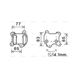 Engine Oil Cooler - AVA OL3581
