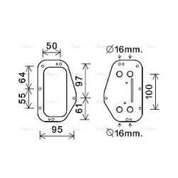 Engine Oil Cooler - AVA OL3684