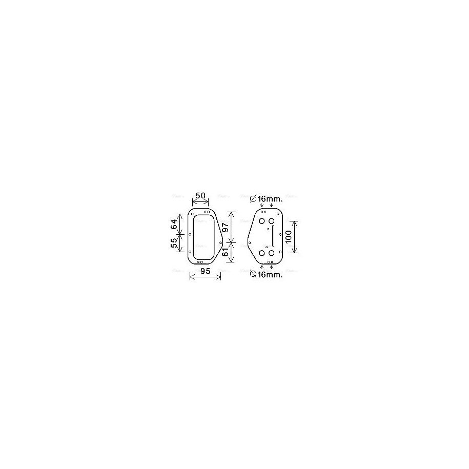 Engine Oil Cooler - AVA OL3684