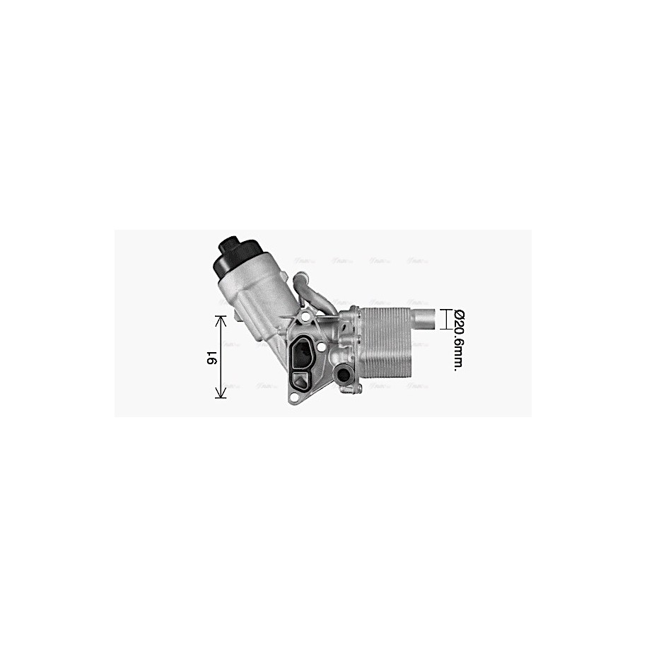 Engine Oil Cooler - AVA OL3702H