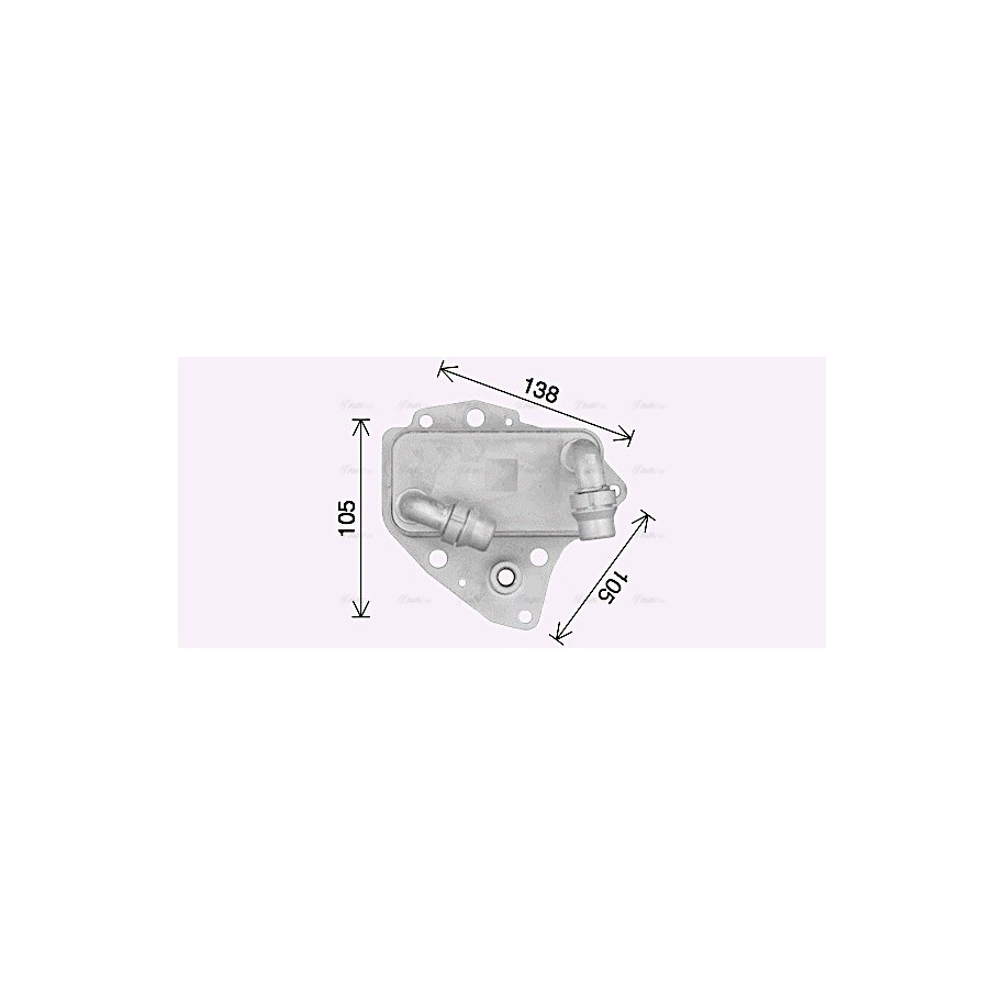 Engine Oil Cooler - AVA OL3705