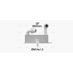 Engine Oil Cooler - AVA OL3705