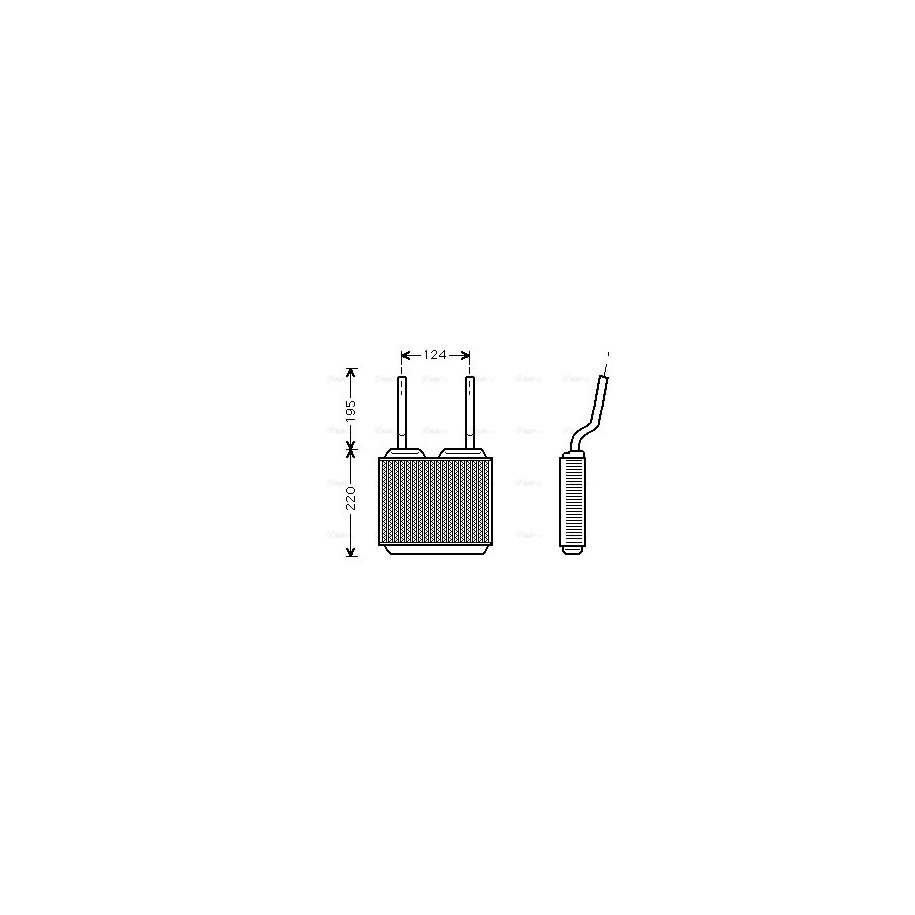 Heater Matrix - AVA OL6132