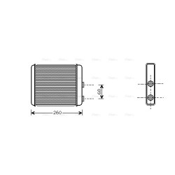 Heater Matrix - AVA OL6259