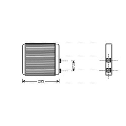 Heater Matrix - AVA OL6321