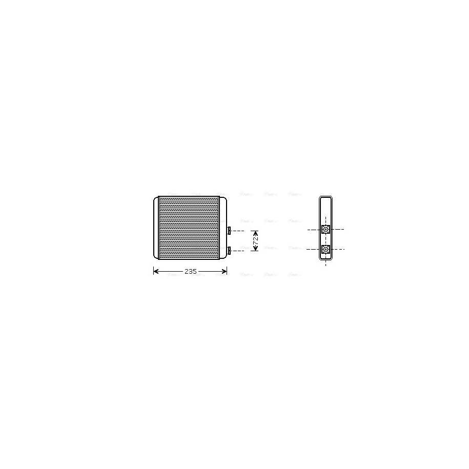 Heater Matrix - AVA OL6321