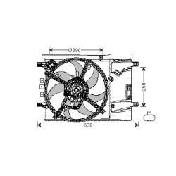 Radiator Fan - AVA OL7539