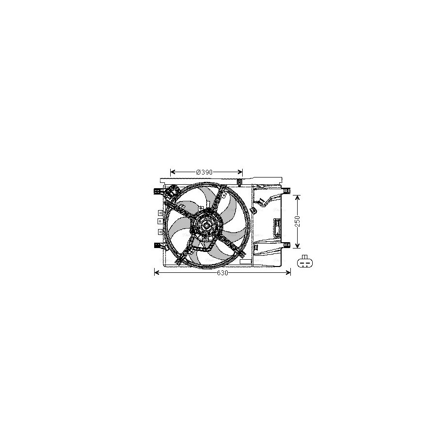 Radiator Fan - AVA OL7539