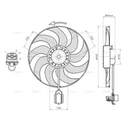 Radiator Fan - AVA OL7751