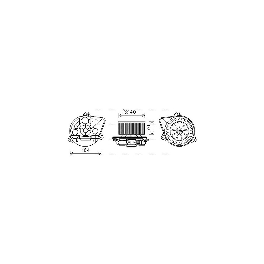 Heater Blower Motor - AVA OL8623