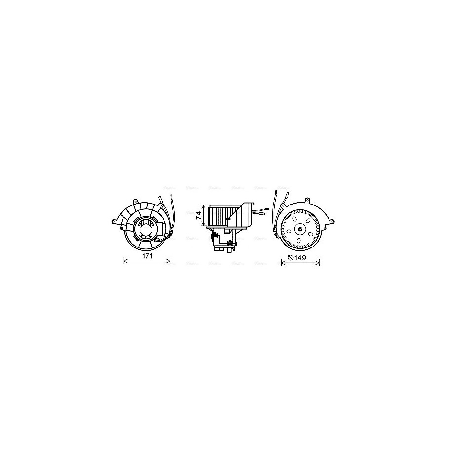 Heater Blower Motor - AVA OL8629
