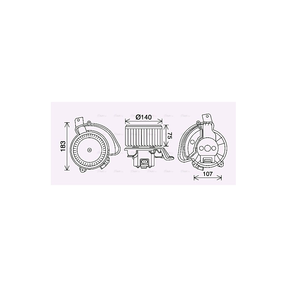 Heater Blower Motor - AVA OL8689