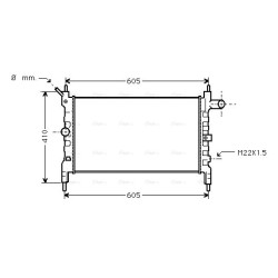 Radiator - Engine Cooling - AVA OLA2023