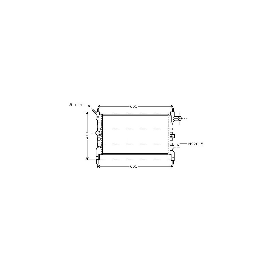 Radiator - Engine Cooling - AVA OLA2023