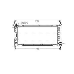 Radiator - Engine Cooling - AVA OLA2185