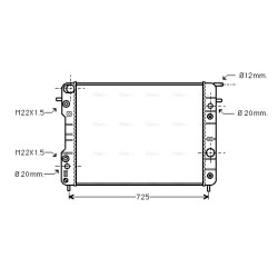 Radiator - Engine Cooling - AVA OLA2193