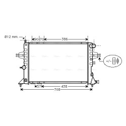 Radiator - Engine Cooling - AVA OLA2252