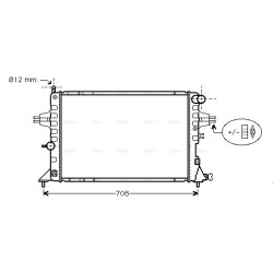Radiator - Engine Cooling - AVA OLA2293