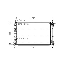 Radiator - Engine Cooling - AVA OLA2341