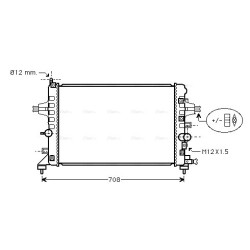 Radiator - Engine Cooling - AVA OLA2363