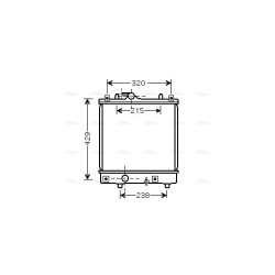 Radiator - Engine Cooling - AVA OLA2382