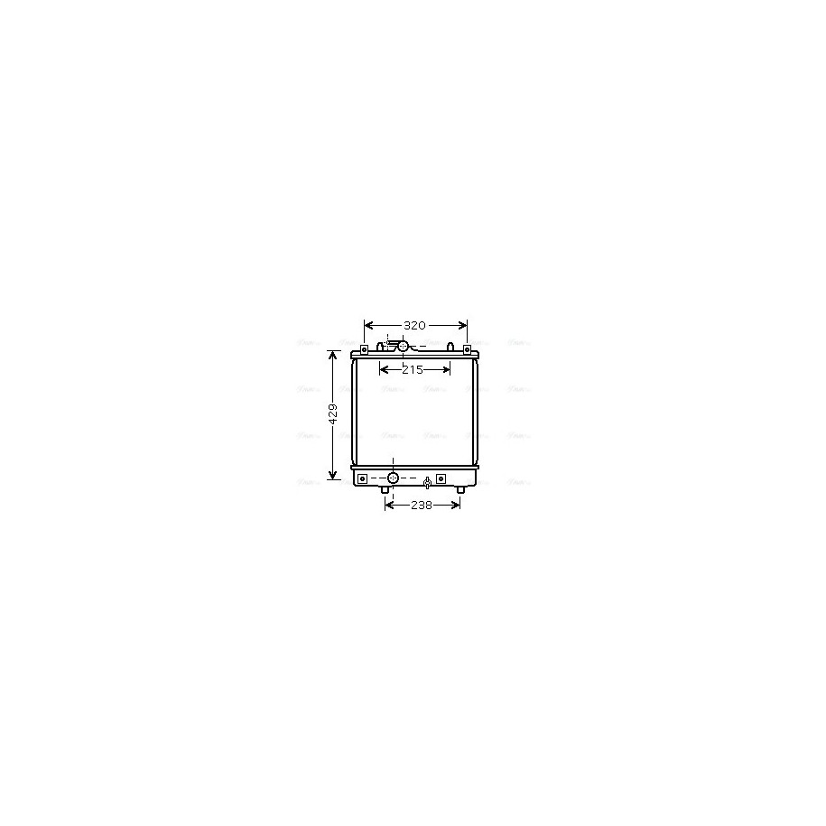 Radiator - Engine Cooling - AVA OLA2382