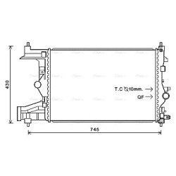Radiator - Engine Cooling - AVA OLA2484