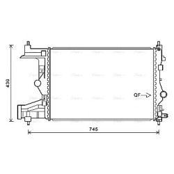 Radiator - Engine Cooling - AVA OLA2487