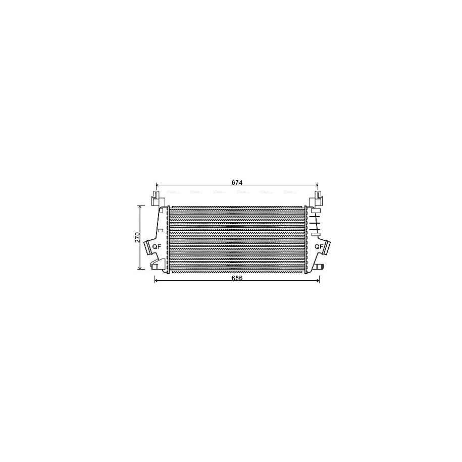 Intercooler - AVA OLA4548