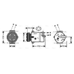 AC Compressor - AVA OLAK279