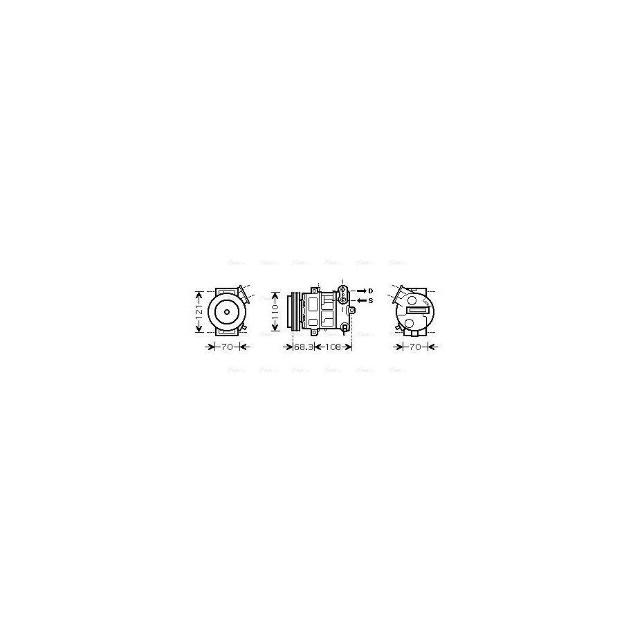 AC Compressor - AVA OLAK418