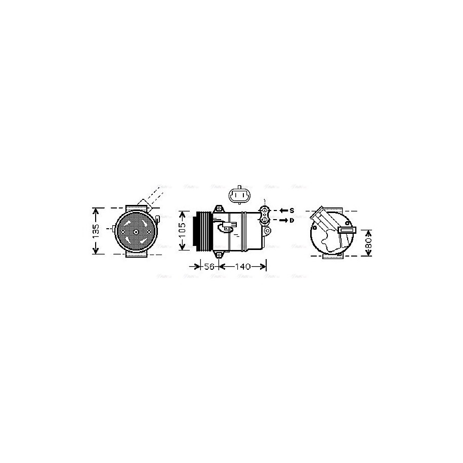 AC Compressor - AVA OLAK428