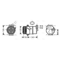 AC Compressor - AVA OLAK437