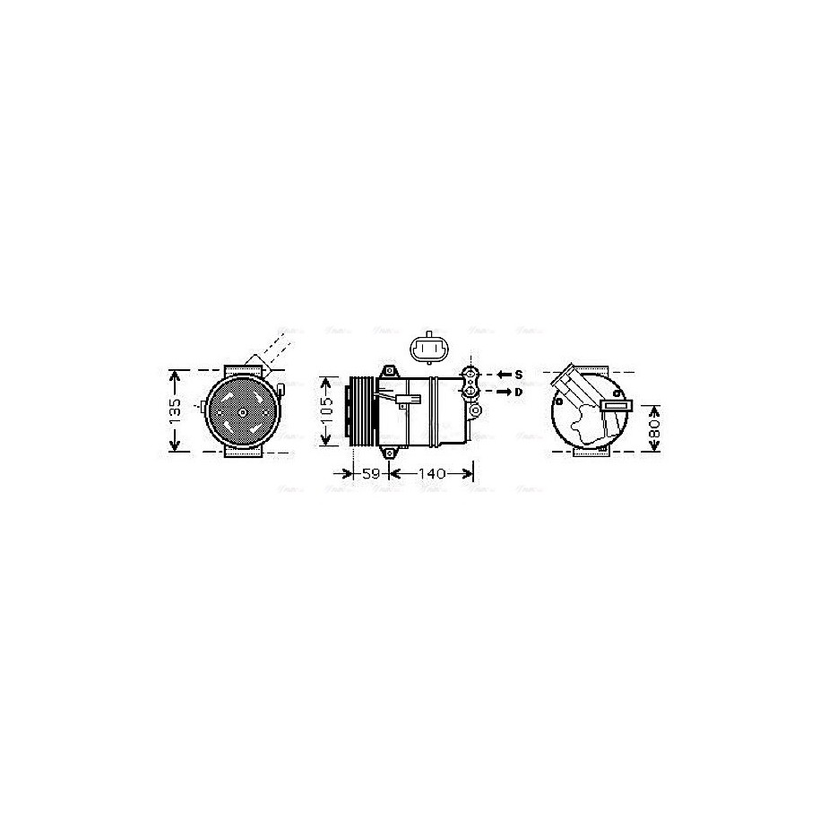 AC Compressor - AVA OLAK437