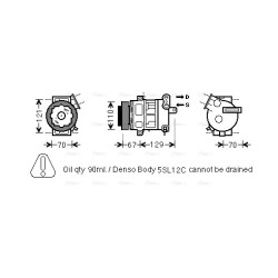 AC Compressor - AVA OLAK558