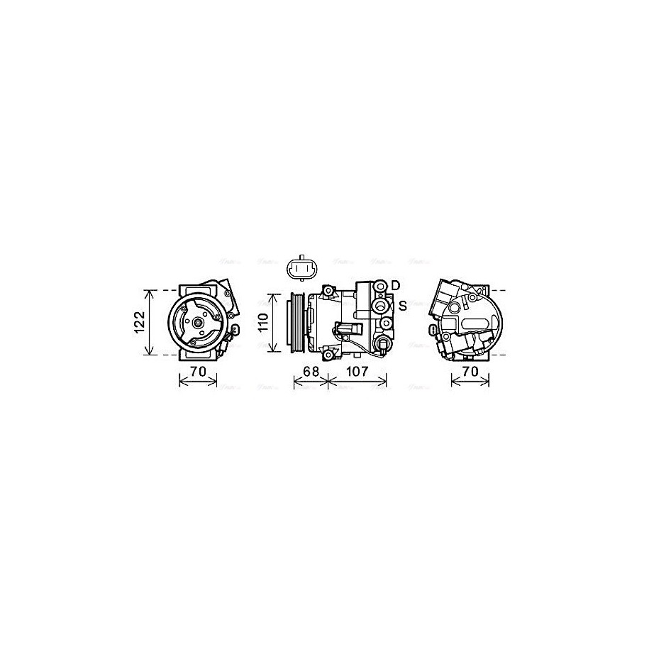 AC Compressor - AVA OLAK594