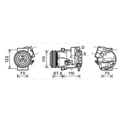 AC Compressor - AVA OLAK605