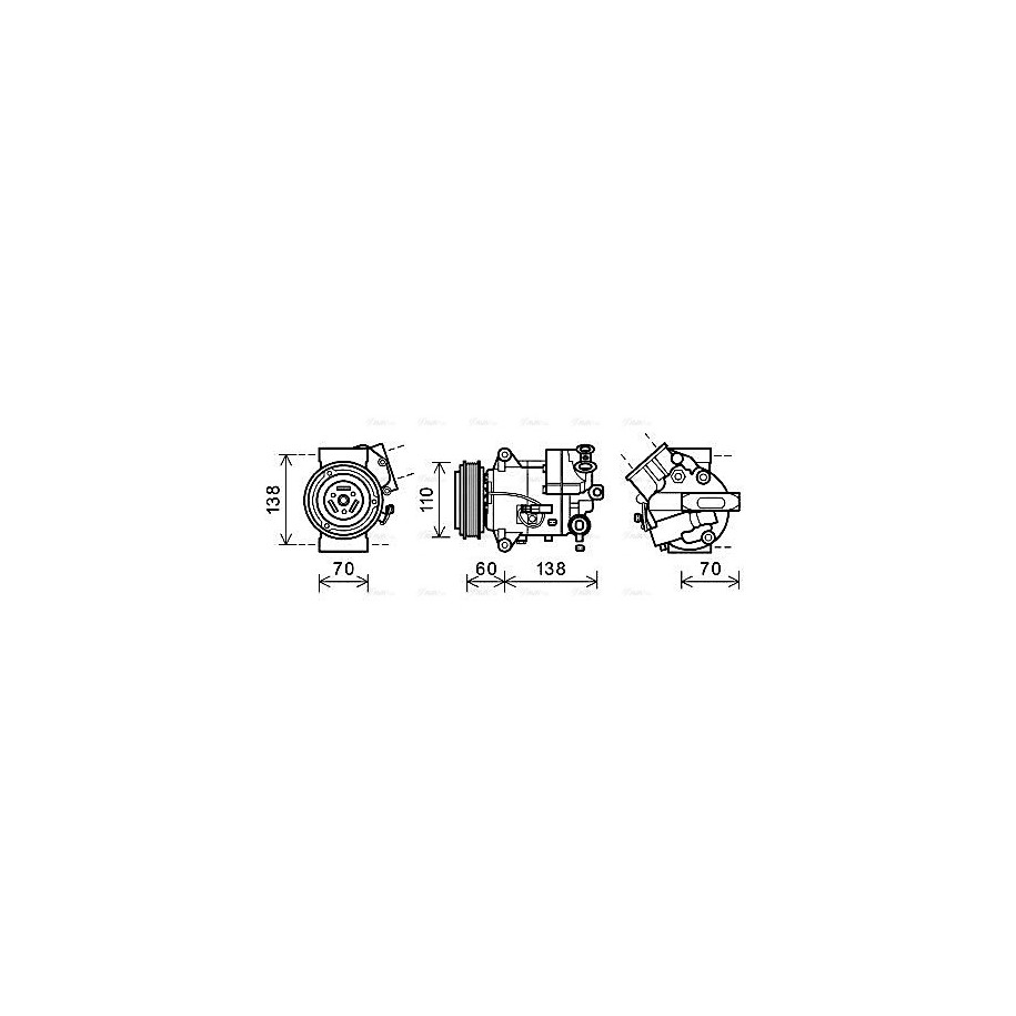 AC Compressor - AVA OLAK616