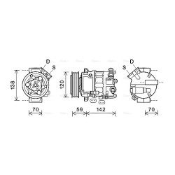 AC Compressor - AVA OLK577
