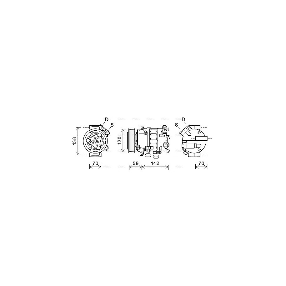 AC Compressor - AVA OLK577