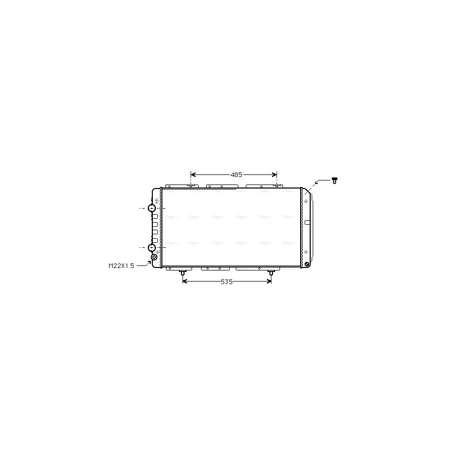 Radiator - Engine Cooling - AVA PE2150