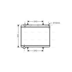 Radiator - Engine Cooling - AVA PE2259