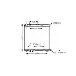 Radiator - Engine Cooling - AVA PE2368