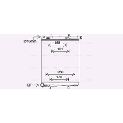 Radiator - Engine Cooling - AVA PE2411