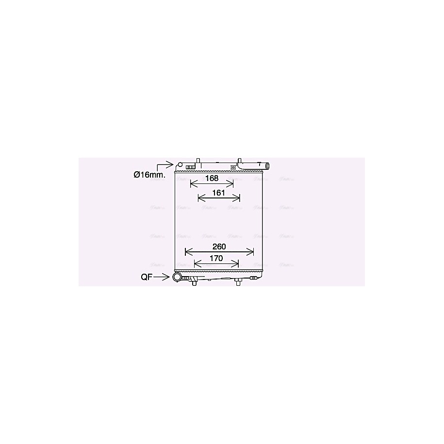 Radiator - Engine Cooling - AVA PE2411