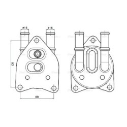 Engine Oil Cooler - AVA PE3432