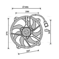 Radiator Fan - AVA PE7556