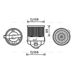 Heater Blower Motor - AVA PE8370