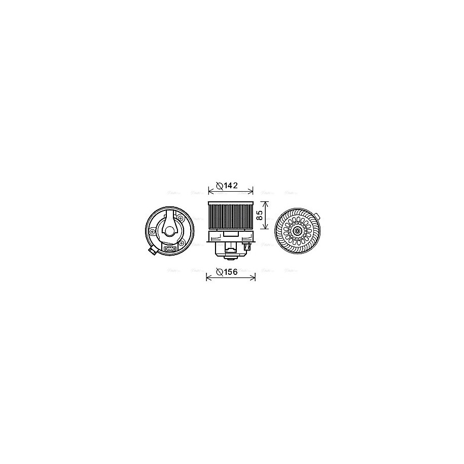 Heater Blower Motor - AVA PE8371
