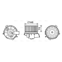 Heater Blower Motor - AVA PE8378